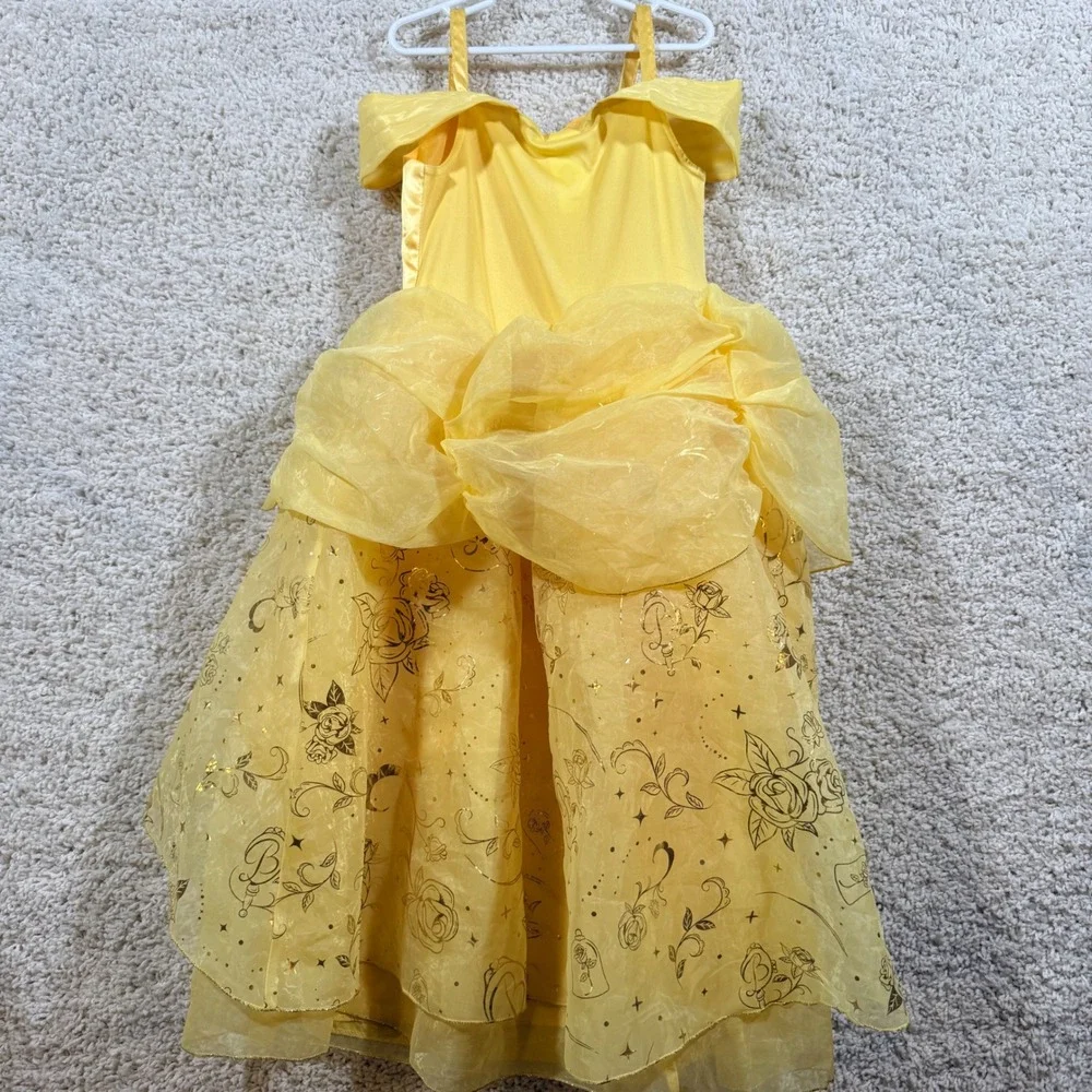 Disney Store Belle Beauty and the Beast Princess Costume Dress 7/8 Dress Up